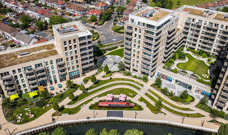 An aerial photograph of Grand Union